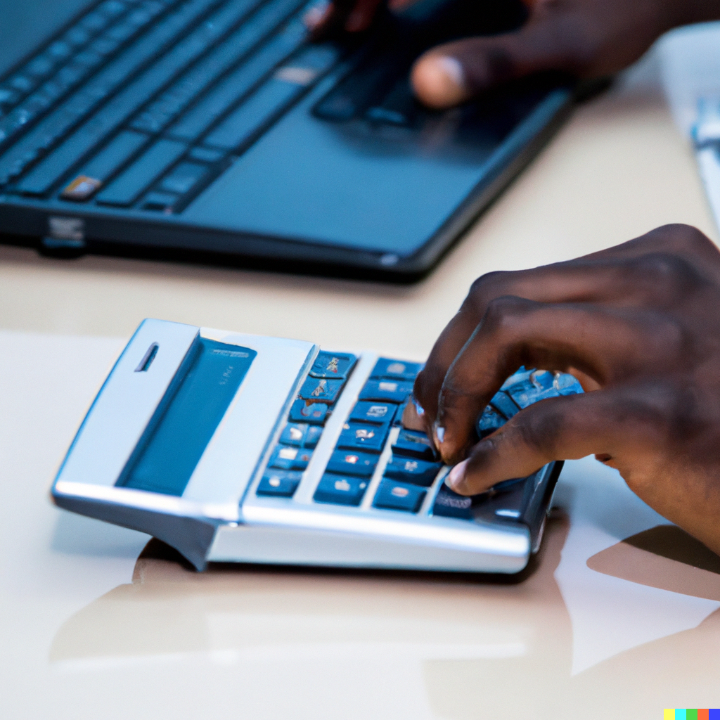 The image symbolizes the process of calculating return on investment, a crucial financial metric for evaluating the profitability of investments and business decisions.